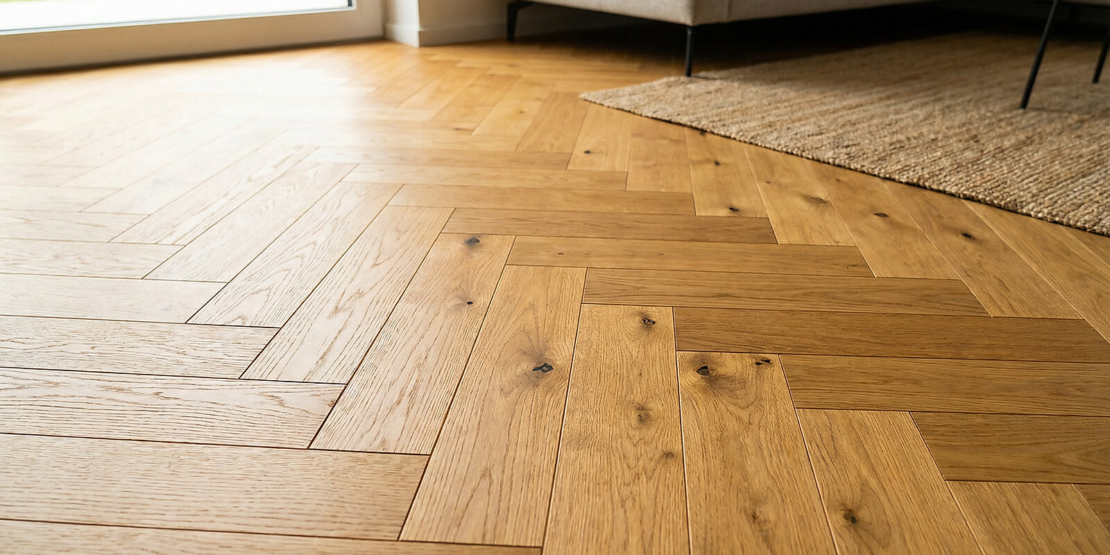 Gealtertes Parkett mit Patina