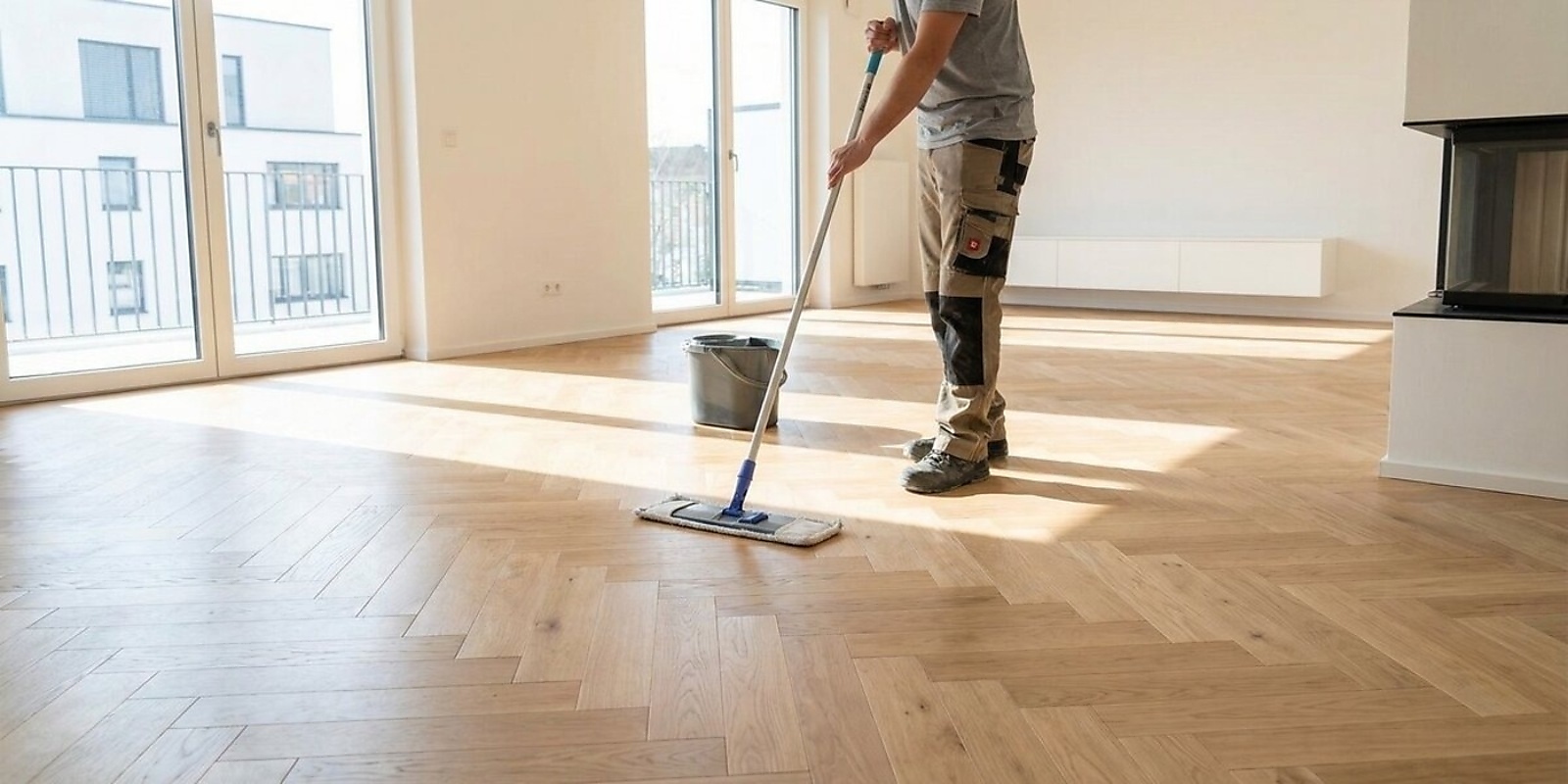 Parkett reinigen mit nebelfeucht