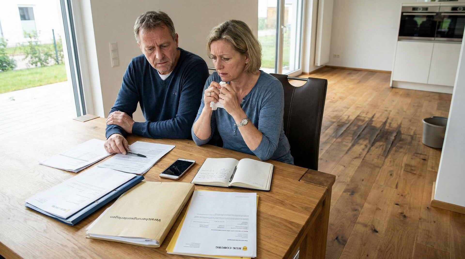 Wasserschaden am Parkettboden