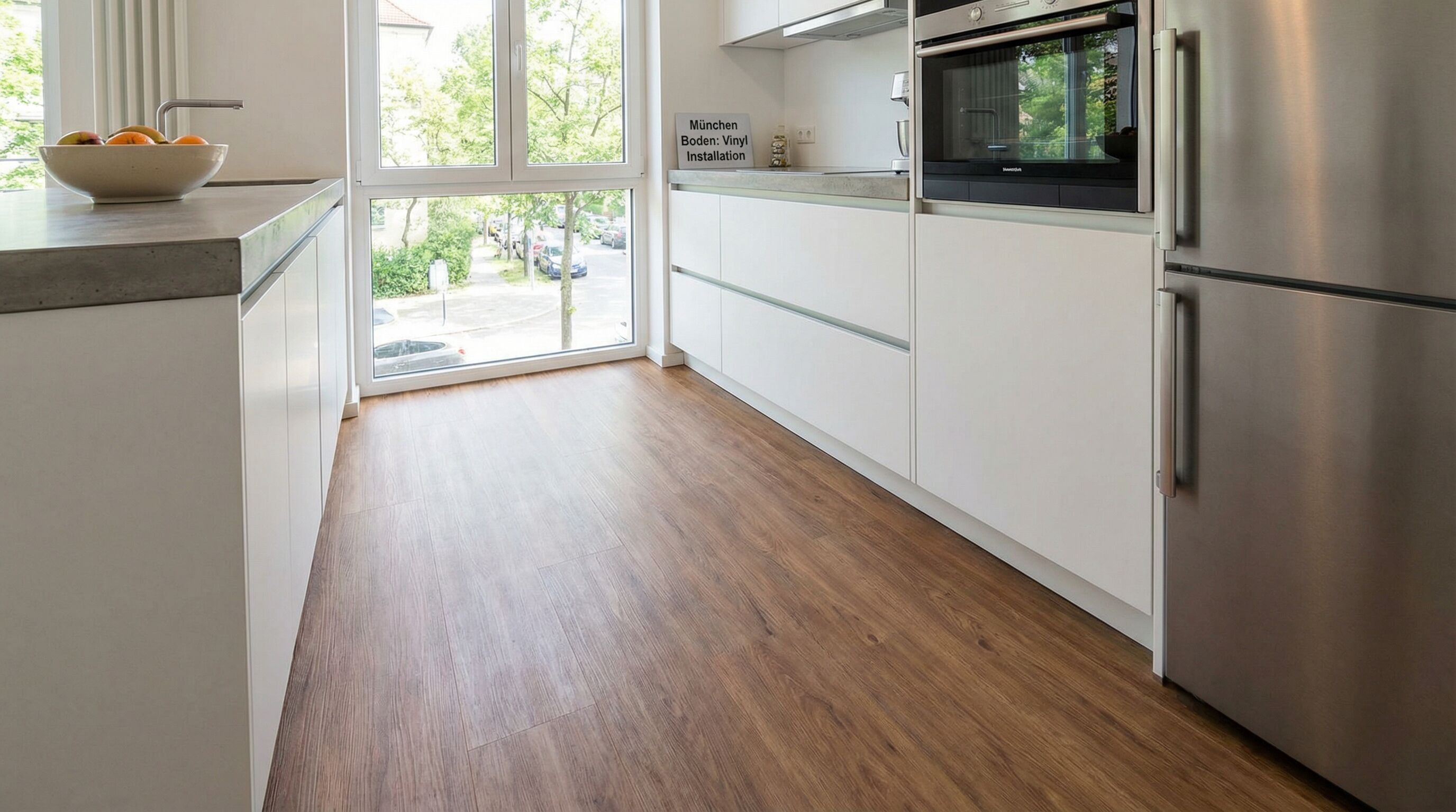 Vinylboden in der Küche - wasserfest und pflegeleicht, München